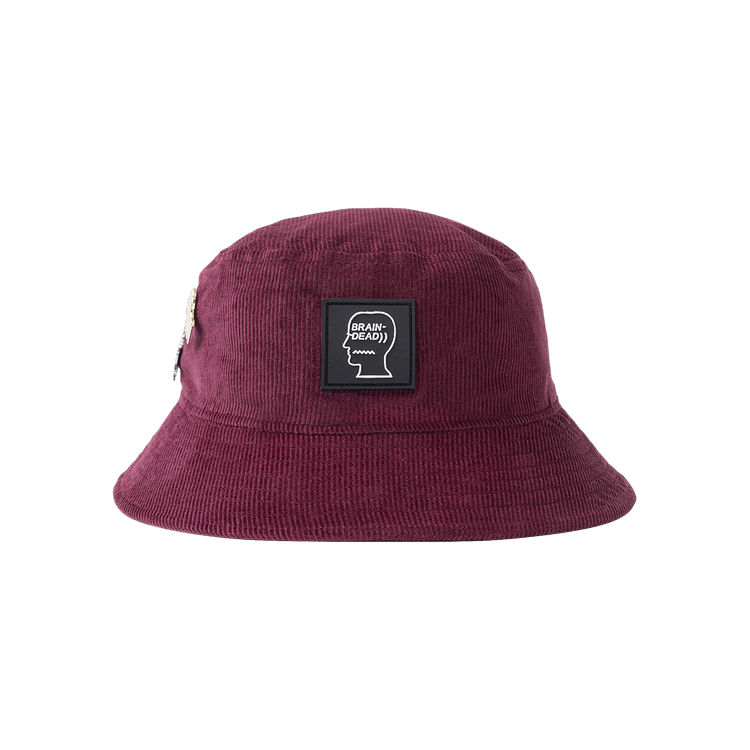 Brain Dead Corduroy Bucket Hat 'Maroon'