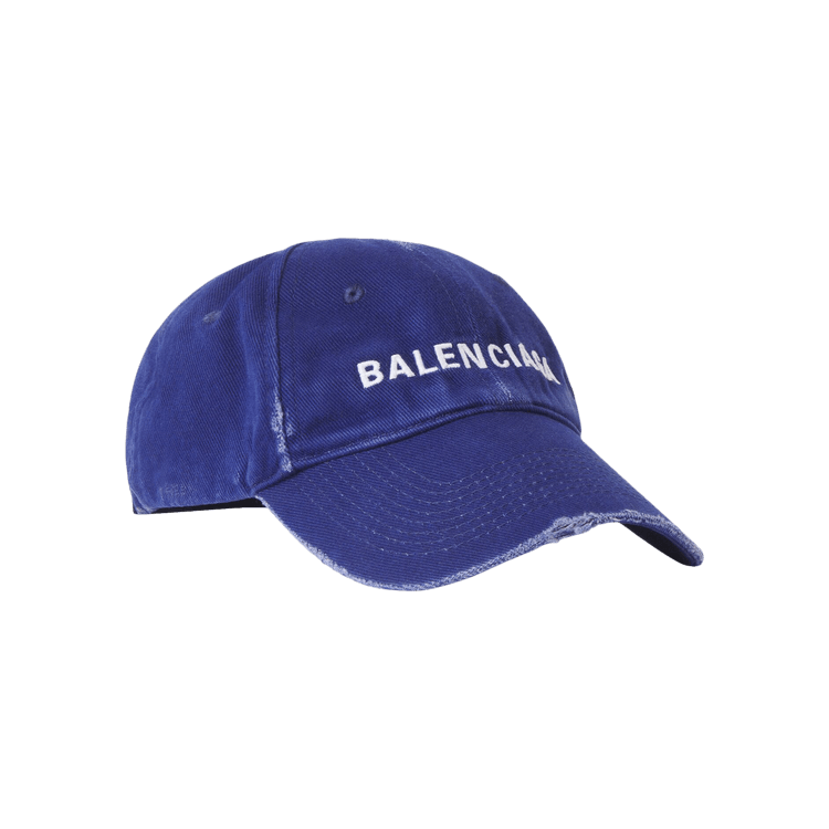 Balenciaga Classic Logo Cap 'Marine Blue/White'