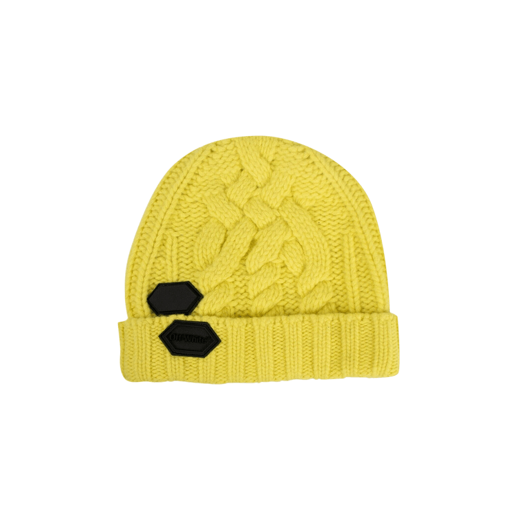 Off-White Logo Patch Beanie 'Yellow'