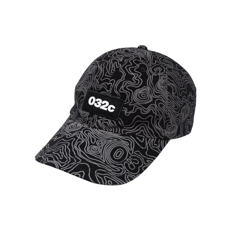 032C Topos Print Cap 'Black'