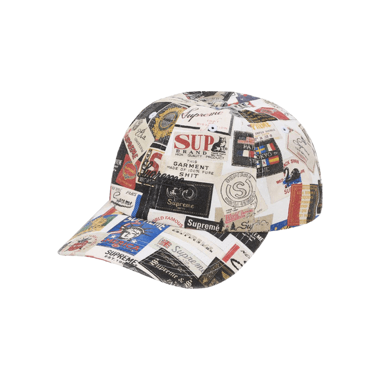 Supreme Labels 6-Panel 'White'