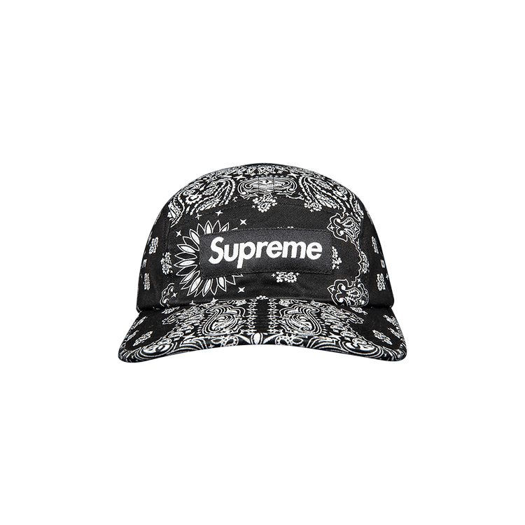 Supreme Bandana Camp Cap 'Black'