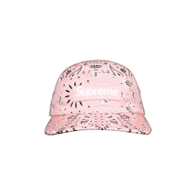 Supreme Bandana Camp Cap 'Pink'
