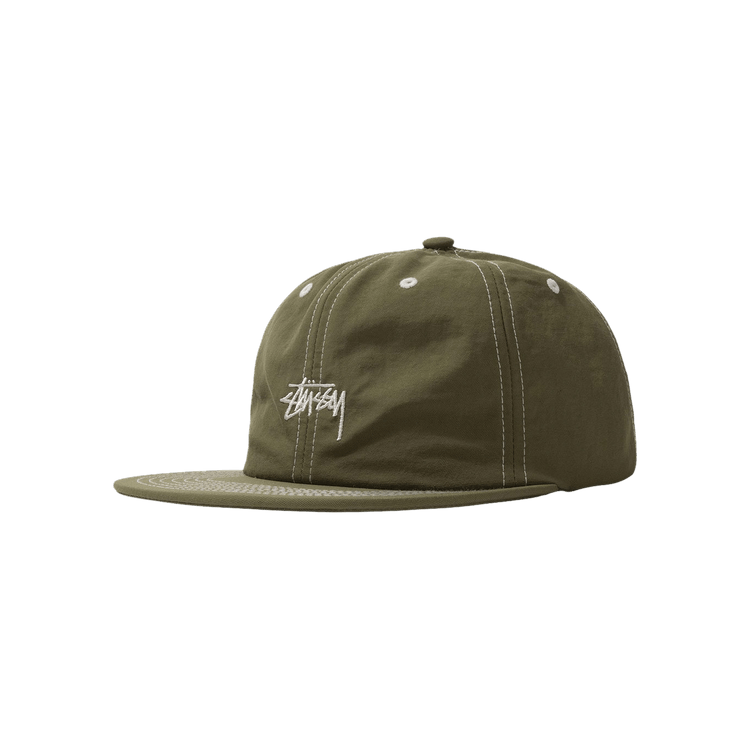 Stussy Nylon OX Stock Cap 'Olive'