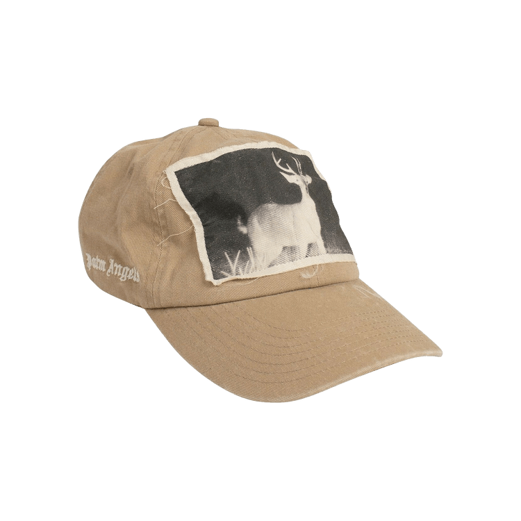 Palm Angels Deer Graphic Patch Baseball Cap 'Tan'