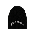 Palm Angels Wool Knit Embroidered Beanie 'Black'