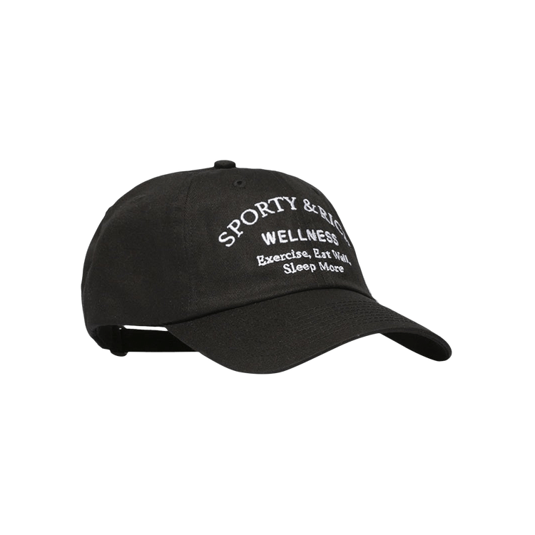 Sporty & Rich Wellness Studio Hat 'Noir'