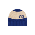 Gucci Knit Cotton Hat With Gg 'Ivory/Blue'