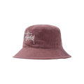 Stussy Gauze Cotton Big Logo Bucket Hat 'Mauve'