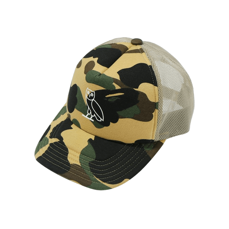 BAPE x OVO 1st Camo Mesh Cap 'Yellow'