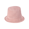 Gucci GG Cable Knit Fedora 'Pink'