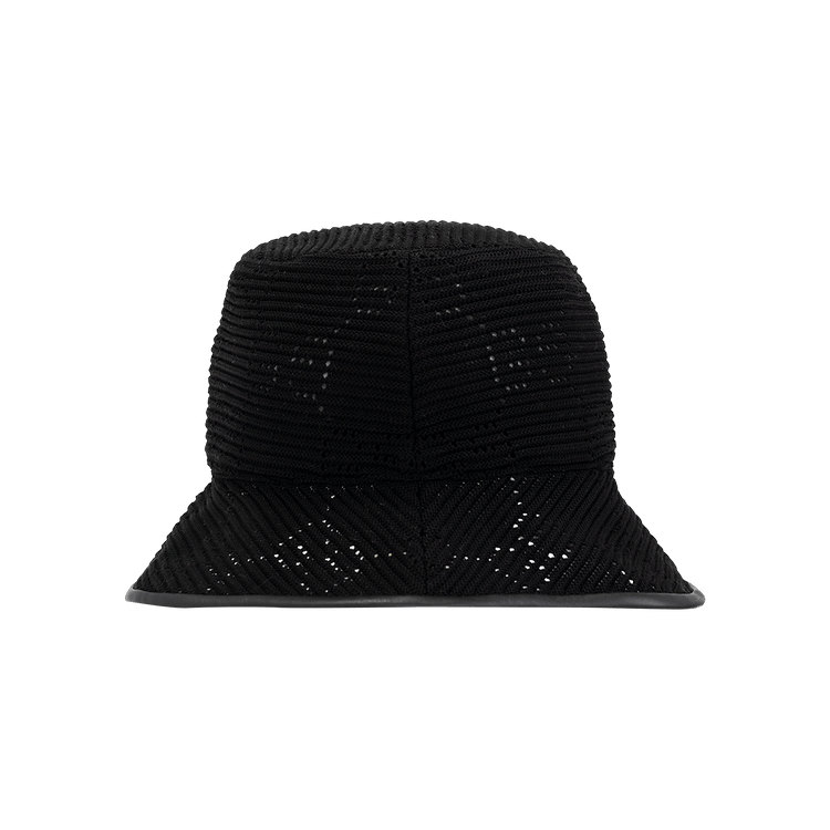 Gucci GG Cable Knit Fedora 'Black/Black'