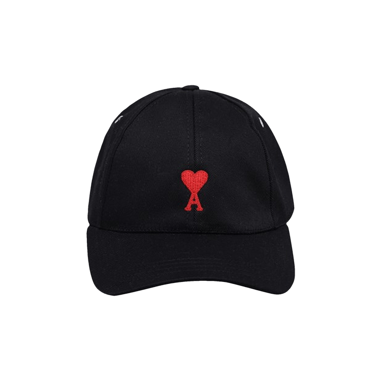 Ami Embroidered Cap 'Black'