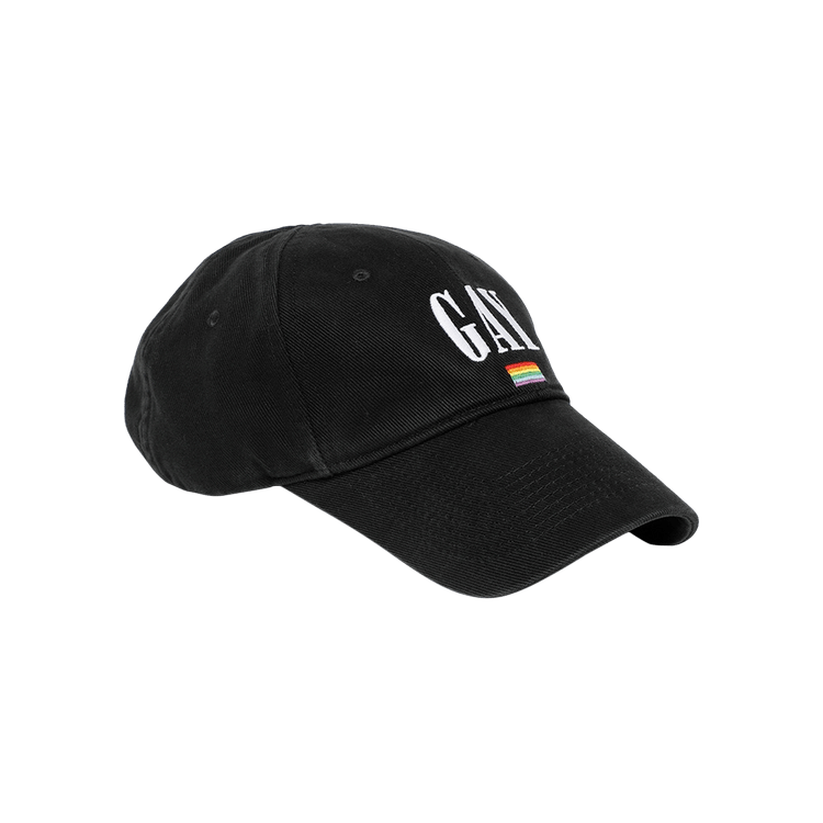 Balenciaga Pride Baseball Cap 'Black'