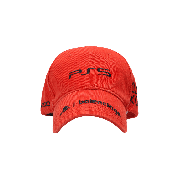 Balenciaga PS5 Cap 'Coral/Black'