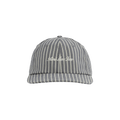Aimé Leon Dore Striped Poplin Logo Hat 'Navy/Cream Pinstripe'