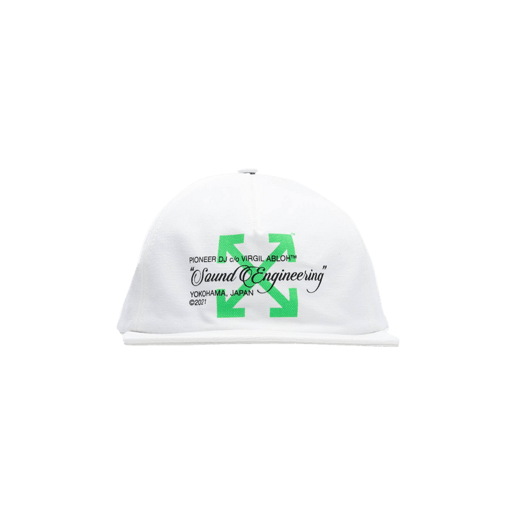 Off-White x Pioneer Sound Engineering Baseball Cap 'White/Brilliant Green'