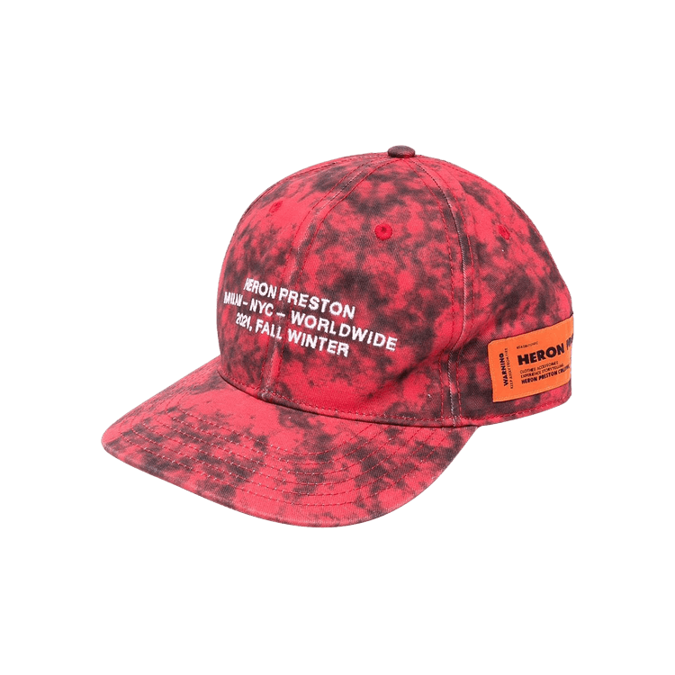 Heron Preston Tie-Dye Hat 'Red'