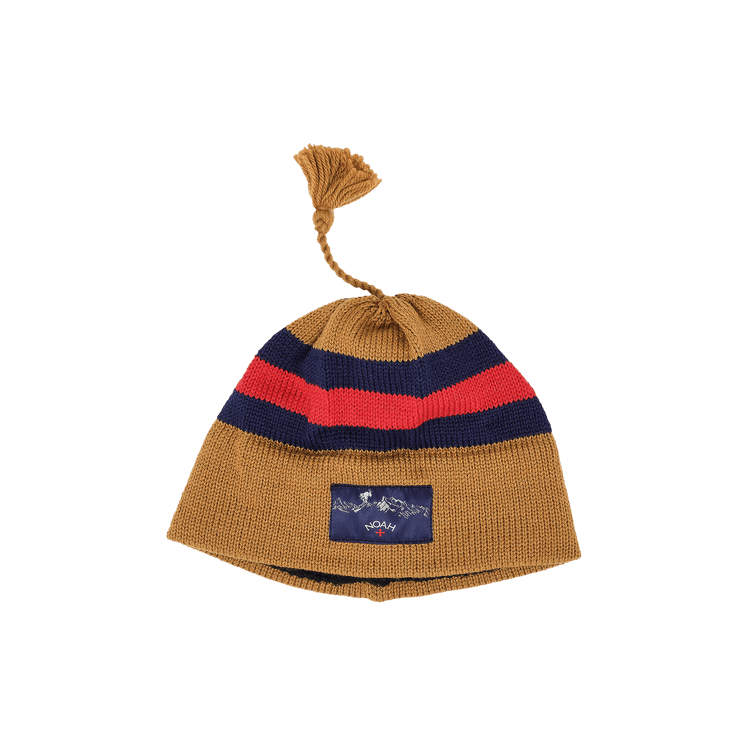 Noah Wool Ski Hat 'Tan/Navy/Red'