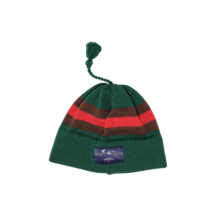 Noah Wool Ski Hat 'Bottle/Brown/Red'