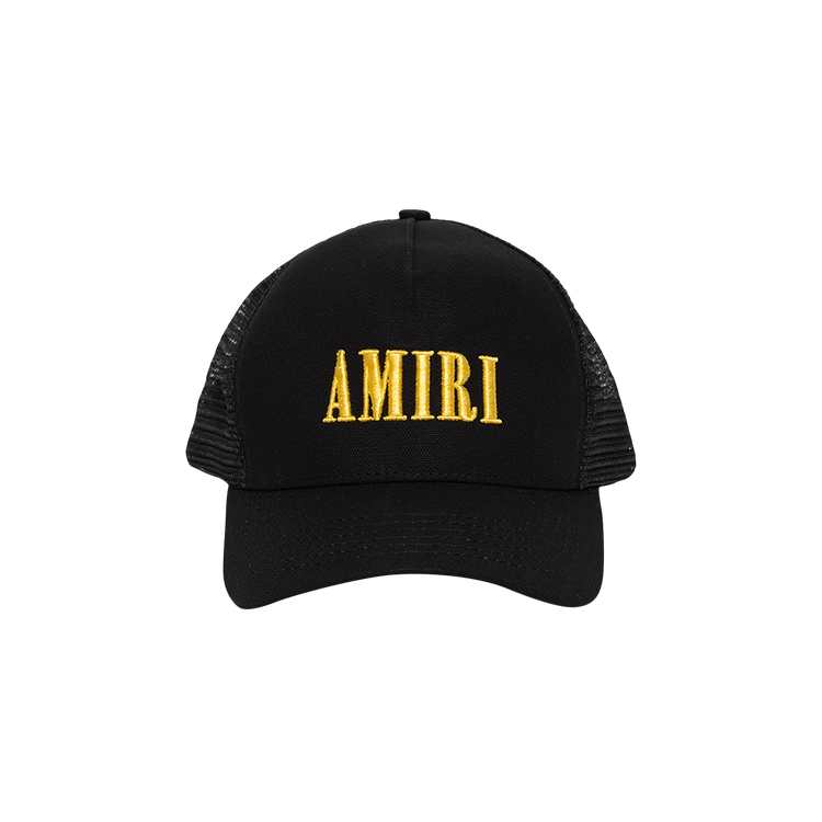 Amiri Core Logo Trucker Hat 'Black/Yellow'
