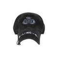 Balenciaga Destroyed BB Pierced Cap 'Black/White'