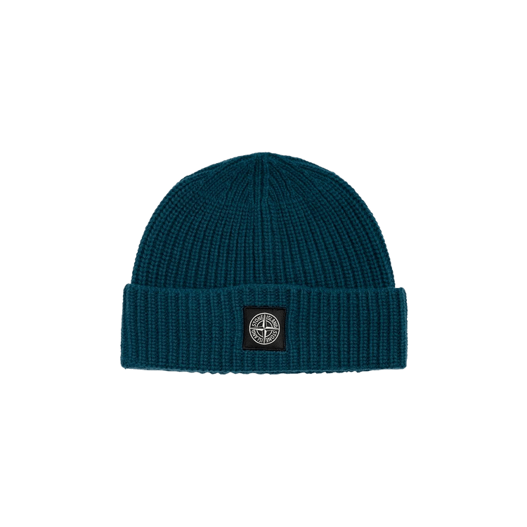 Stone Island Patch Logo Beanie 'Cobalt Blue'