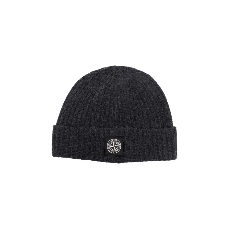 Stone Island Patch Logo Beanie 'Charcoal'