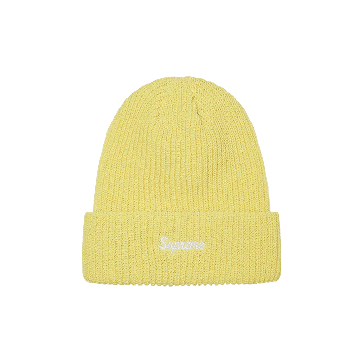 Supreme Loose Gauge Beanie 'Light Yellow'