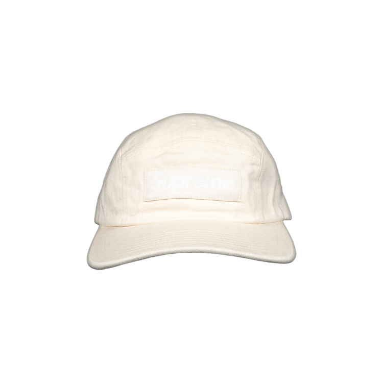 Supreme Washed Chino Twill Camp Cap 'White'