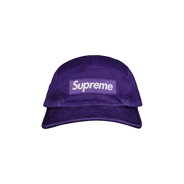 Supreme Washed Chino Twill Camp Cap 'Dark Purple'