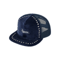 Supreme Studded Velvet Mesh Back 5-Panel 'Navy'