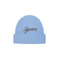 Supreme Script Logo Beanie 'Light Blue'