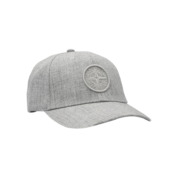 Stone Island Six Panel Logo Cap 'Melange Grey'