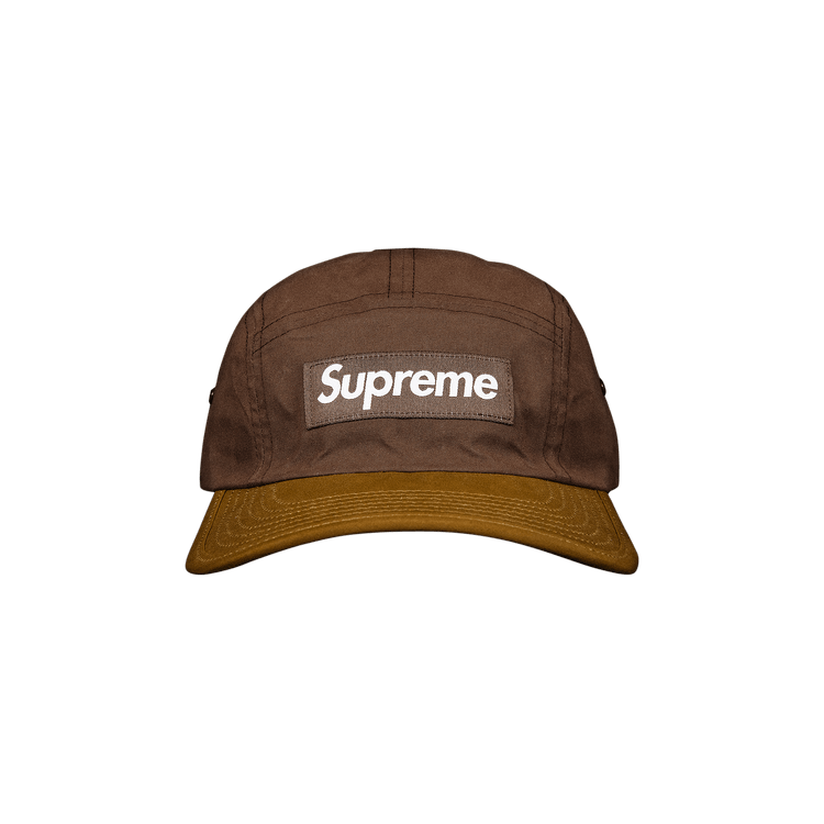 Supreme Waxed Cotton Camp Cap 'Brown'
