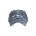 Balenciaga Logo Front Cap 'Dark Grey/White'