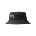 Stussy Wool Check Big Stock Bucket 'Charcoal'