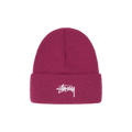 Stussy Stock Cuff Beanie 'Plum'