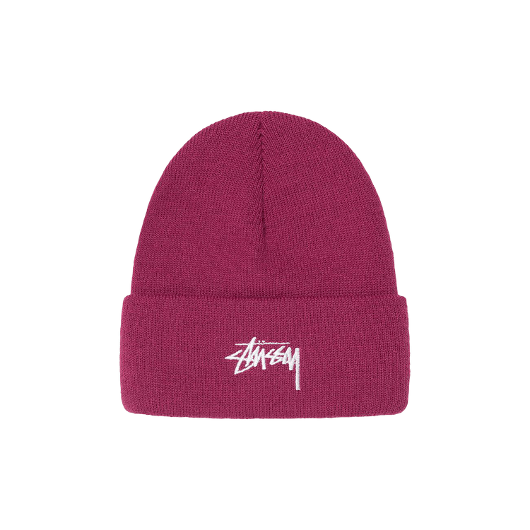 Stussy Stock Cuff Beanie 'Plum'