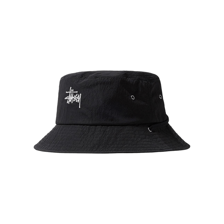 Stussy Metallic Nylon Ripstop Boonie 'Black'