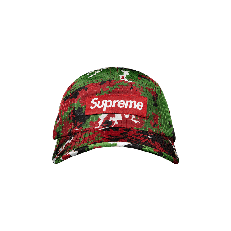 Supreme Camo Ripstop Camp Cap 'Red Camo'