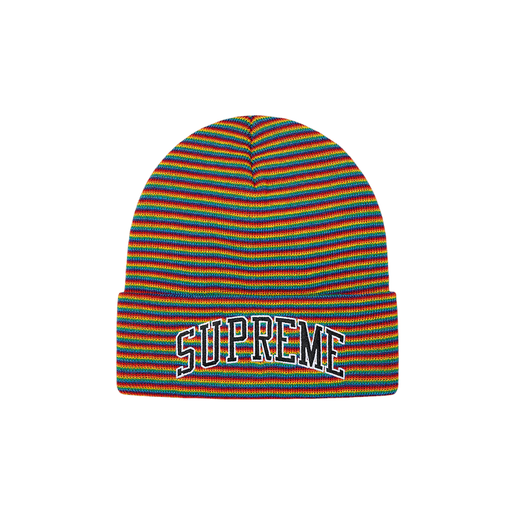 Supreme Rainbow Stripe Beanie 'Multicolor'