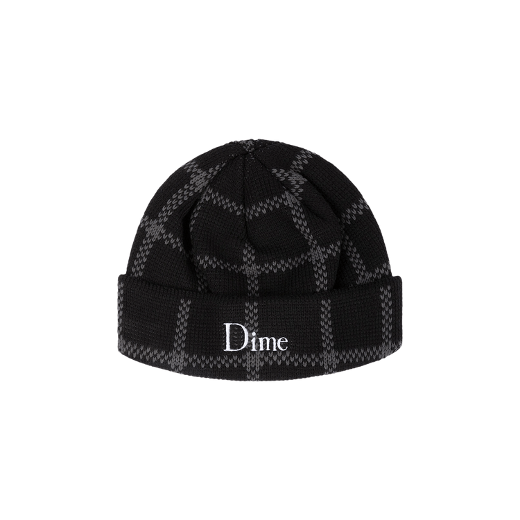 Dime Classic Plaid Beanie 'Black'