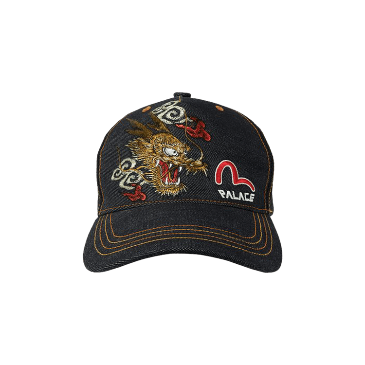 Palace x Evisu Denim Trucker Hat 'Indigo'