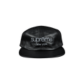 Supreme Leather Classic Logo 6-Panel 'Black'