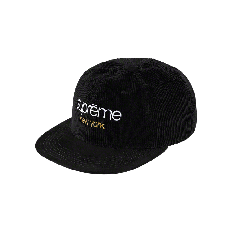 Supreme Corduroy Classic Logo 6-Panel 'Black'