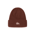 Stussy Basic Cuff Beanie 'Brick'