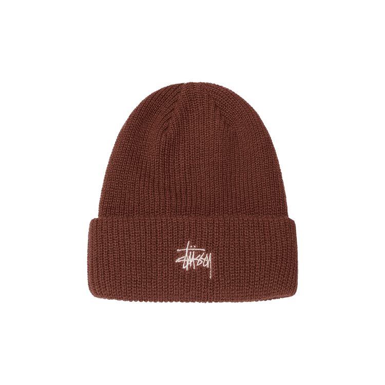 Stussy Basic Cuff Beanie 'Brick'