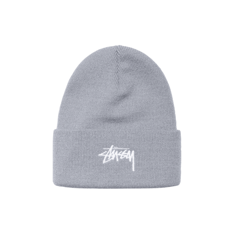Stussy Stock Cuff Beanie 'Grey Heather'