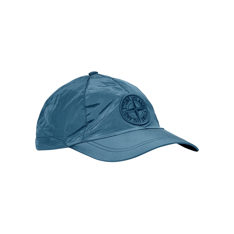 Stone Island Nylon Logo Embroidered Hat 'Cobalt Blue'